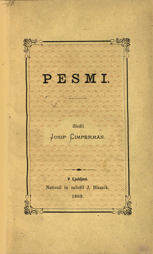 Stanko Vraz - Glasovi iz dubrave Žeravinske. 1841