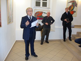 O Lojzetu Logarju in njegovi razstavi je spregovoril Rade Bakračević