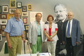 od leve: Kurt Oktabetz, Curt Schnecker, Ivanka Gruber in Marjan Pungartnik