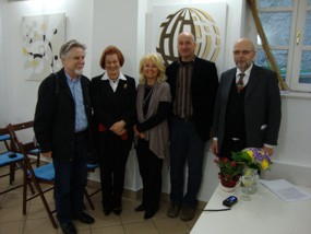 Z leve: mag Franci Pivec, Ivanka Gruber, Liselotte Häusler, Martin Czerwinka in Marjan Pungartnik