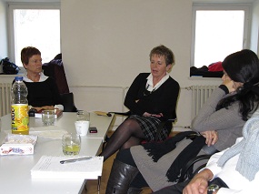 Od leve: Dragica Breskvar, Milena Miklavčič, Cvetka Bevc