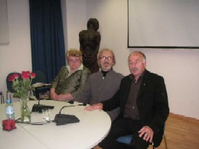 Od leve: Breda Žunec, Miroslav Slana Miros in Anton Slana, župan