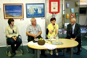 Od leve: Leja Pelc, Aleš Tacer, Lidija Verdnik in Marjan Pungartnik